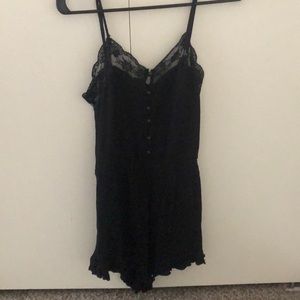 Black mini romper